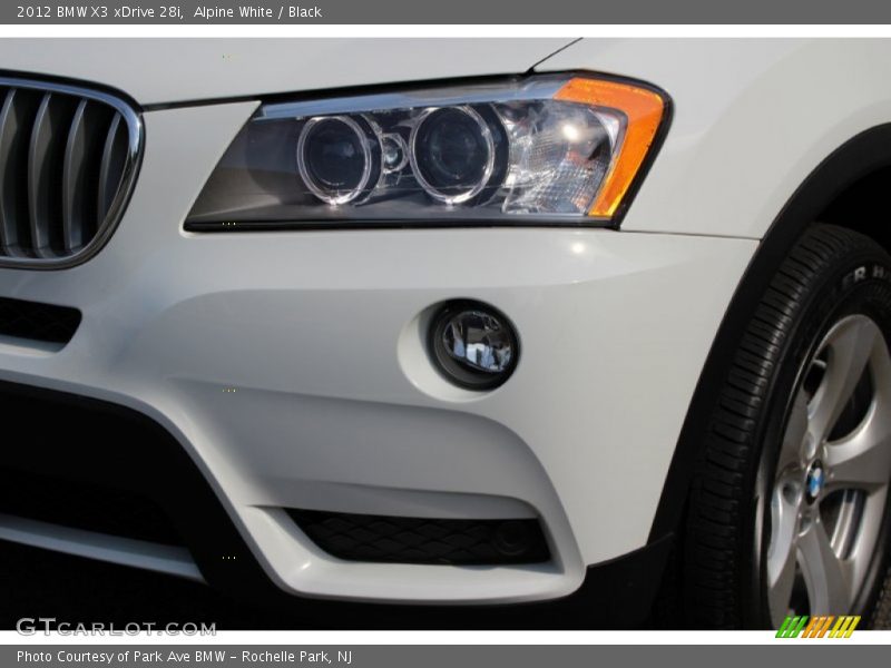 Alpine White / Black 2012 BMW X3 xDrive 28i