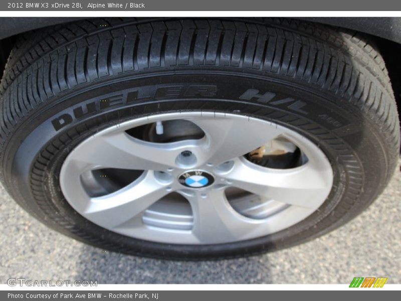 Alpine White / Black 2012 BMW X3 xDrive 28i