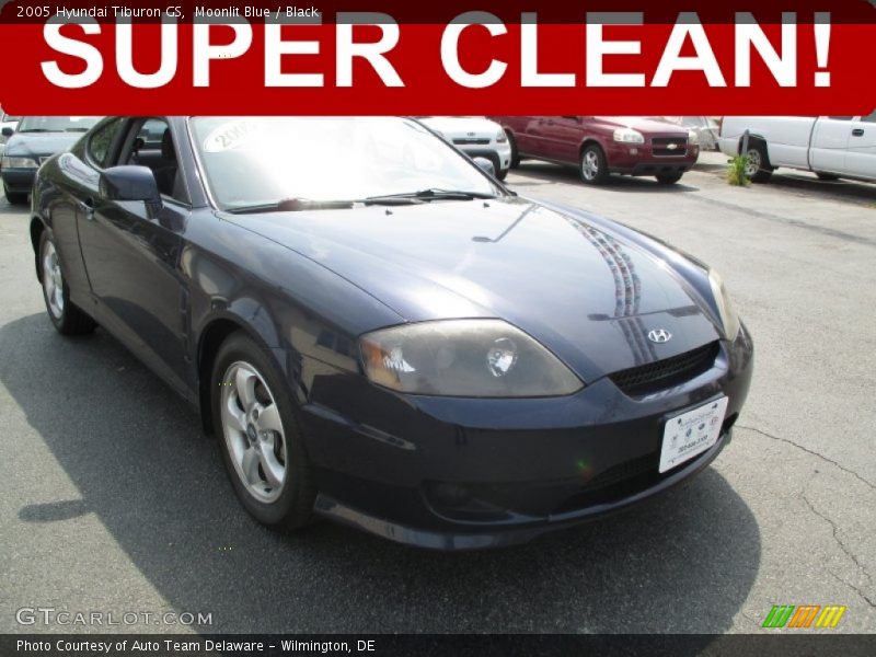 Moonlit Blue / Black 2005 Hyundai Tiburon GS