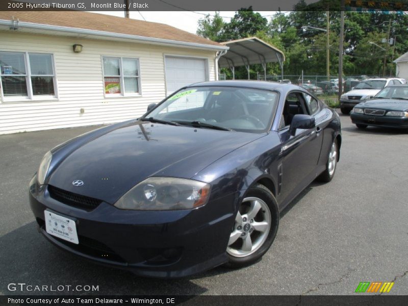 Moonlit Blue / Black 2005 Hyundai Tiburon GS