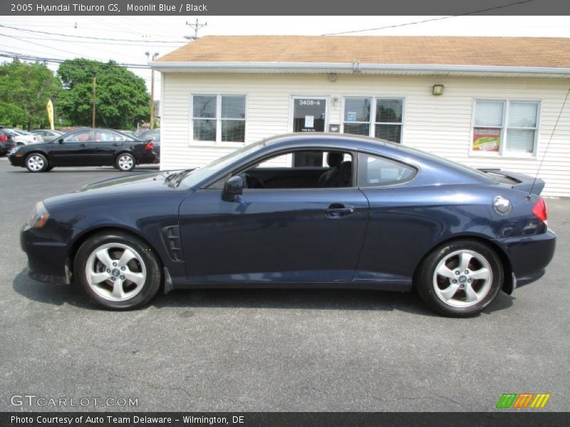 Moonlit Blue / Black 2005 Hyundai Tiburon GS