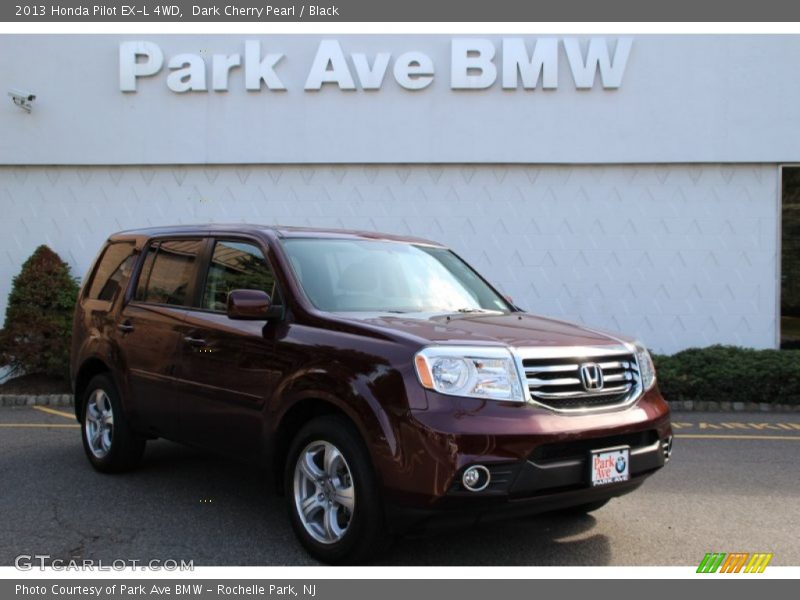 Dark Cherry Pearl / Black 2013 Honda Pilot EX-L 4WD