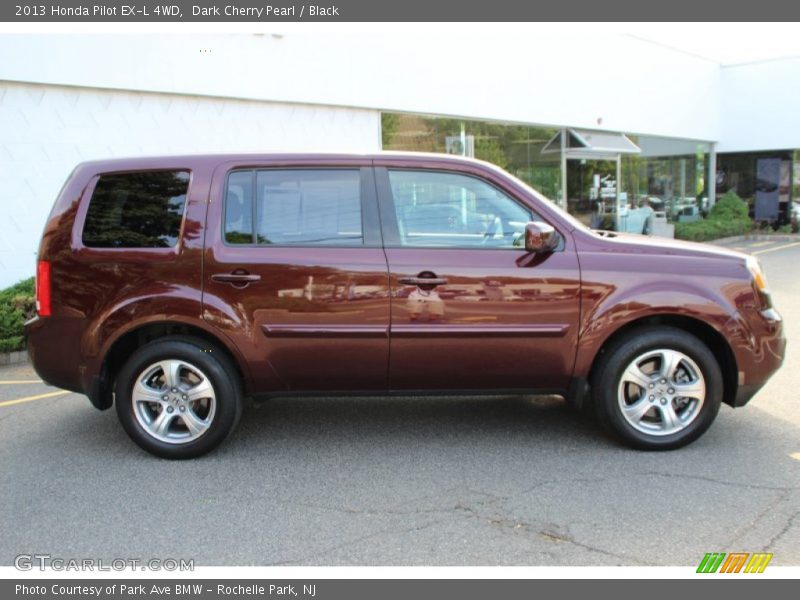 Dark Cherry Pearl / Black 2013 Honda Pilot EX-L 4WD