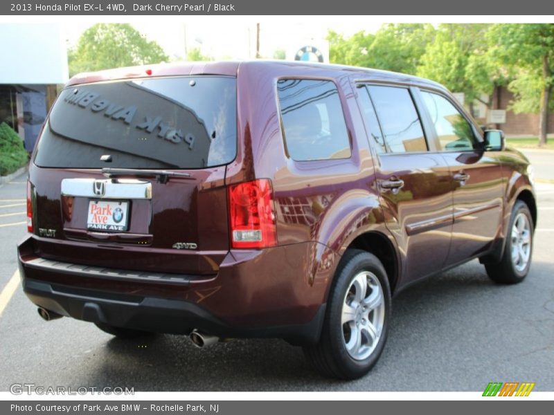 Dark Cherry Pearl / Black 2013 Honda Pilot EX-L 4WD