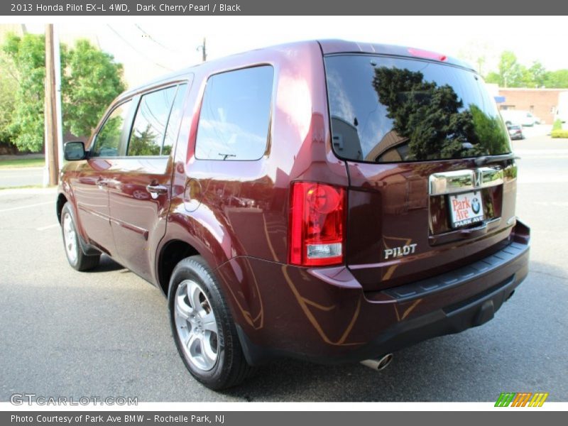 Dark Cherry Pearl / Black 2013 Honda Pilot EX-L 4WD