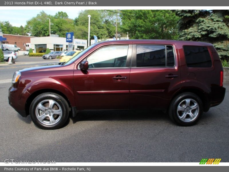 Dark Cherry Pearl / Black 2013 Honda Pilot EX-L 4WD