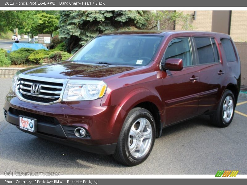 Dark Cherry Pearl / Black 2013 Honda Pilot EX-L 4WD