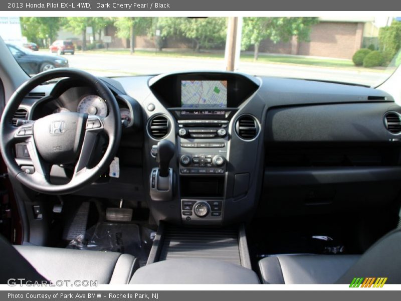 Dark Cherry Pearl / Black 2013 Honda Pilot EX-L 4WD