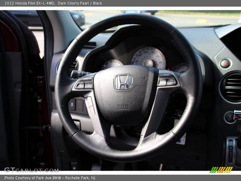 Dark Cherry Pearl / Black 2013 Honda Pilot EX-L 4WD