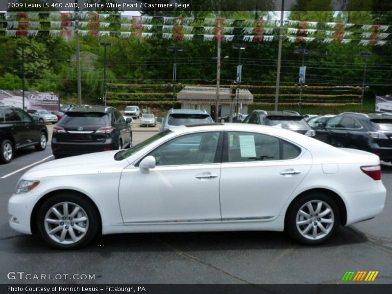 Starfire White Pearl / Cashmere Beige 2009 Lexus LS 460 AWD