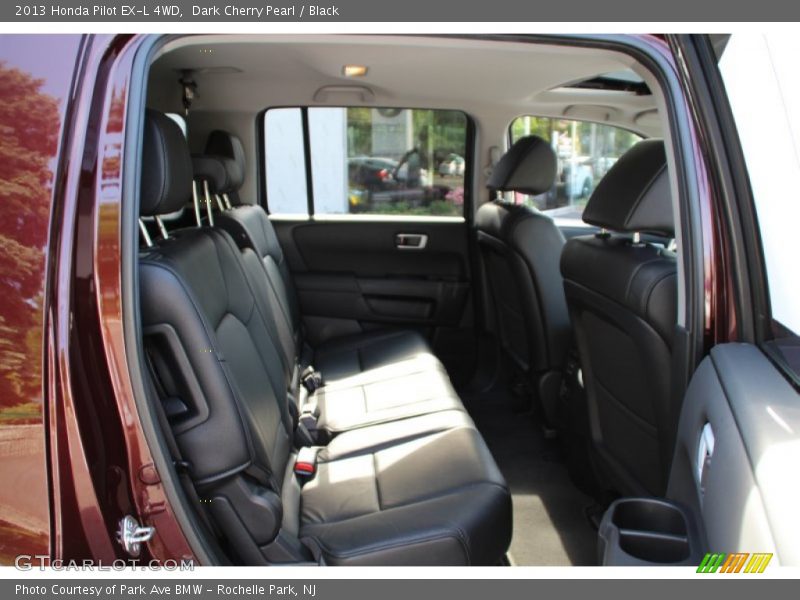 Dark Cherry Pearl / Black 2013 Honda Pilot EX-L 4WD