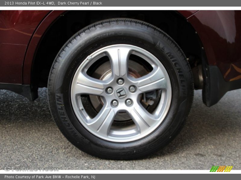 Dark Cherry Pearl / Black 2013 Honda Pilot EX-L 4WD