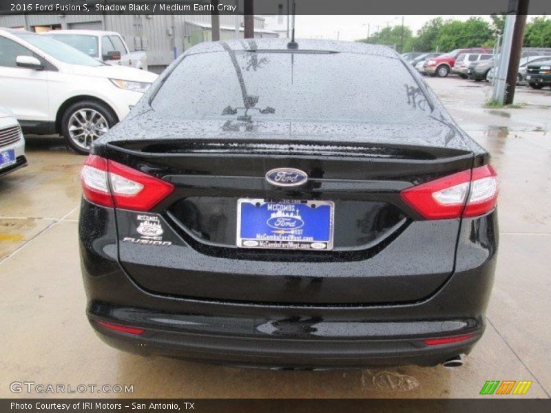 Shadow Black / Medium Earth Gray 2016 Ford Fusion S