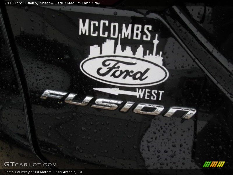 Shadow Black / Medium Earth Gray 2016 Ford Fusion S