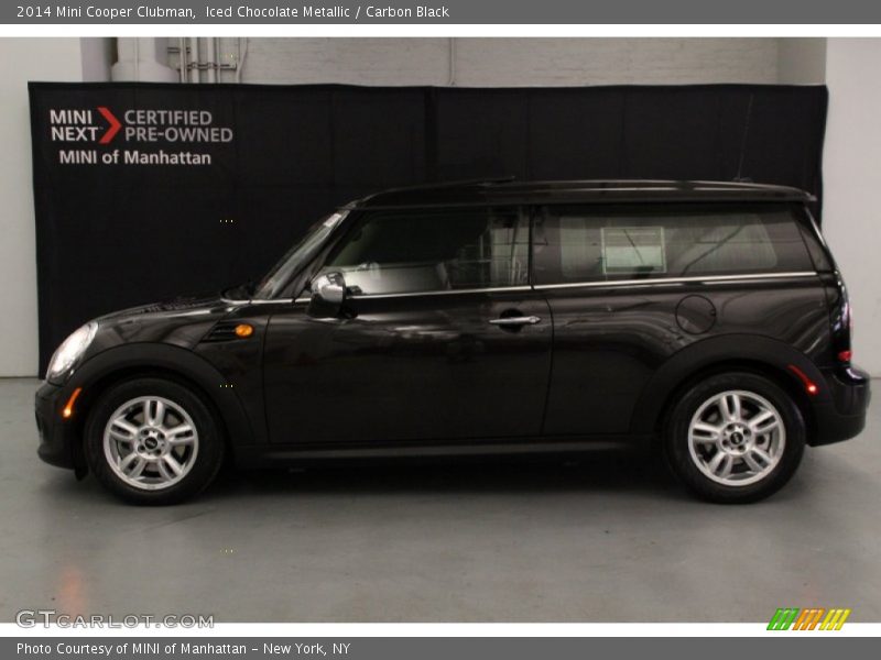 Iced Chocolate Metallic / Carbon Black 2014 Mini Cooper Clubman