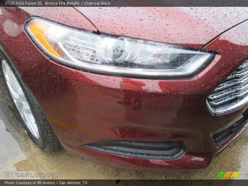 Bronze Fire Metallic / Charcoal Black 2016 Ford Fusion SE