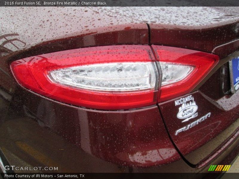 Bronze Fire Metallic / Charcoal Black 2016 Ford Fusion SE