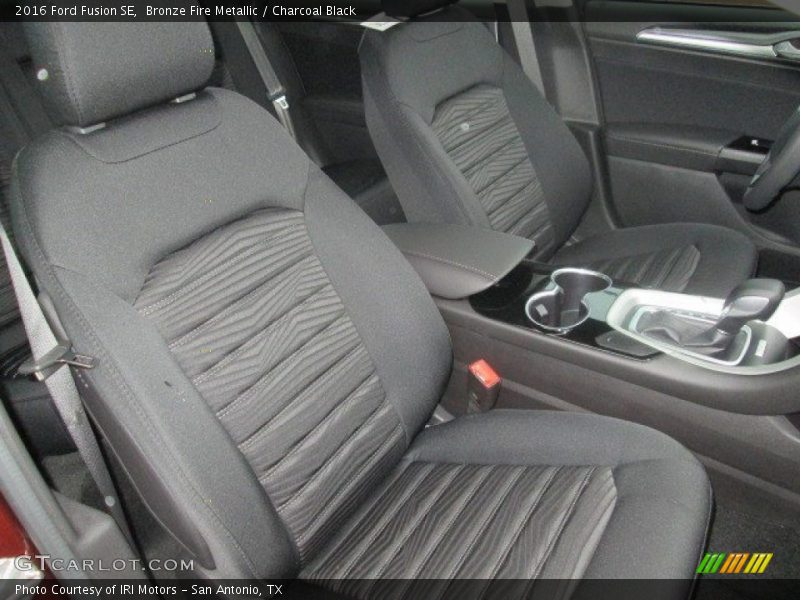 Bronze Fire Metallic / Charcoal Black 2016 Ford Fusion SE