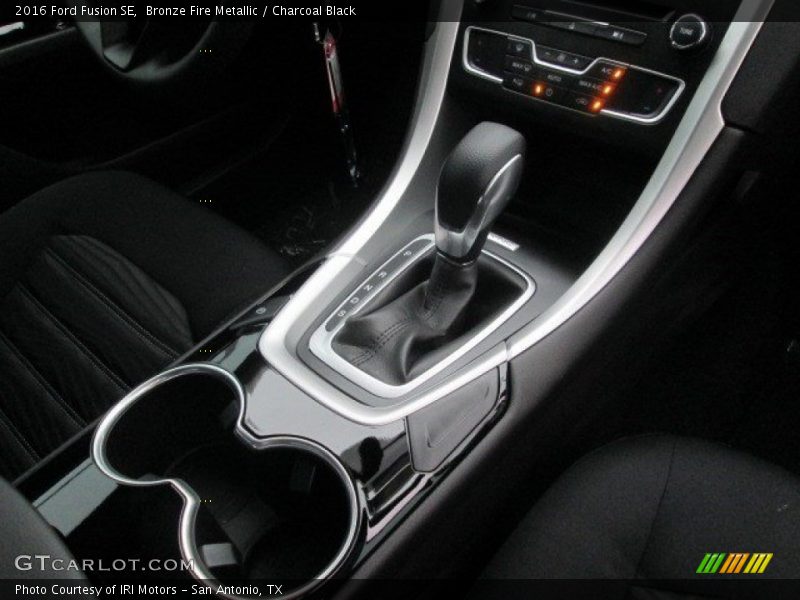 Bronze Fire Metallic / Charcoal Black 2016 Ford Fusion SE