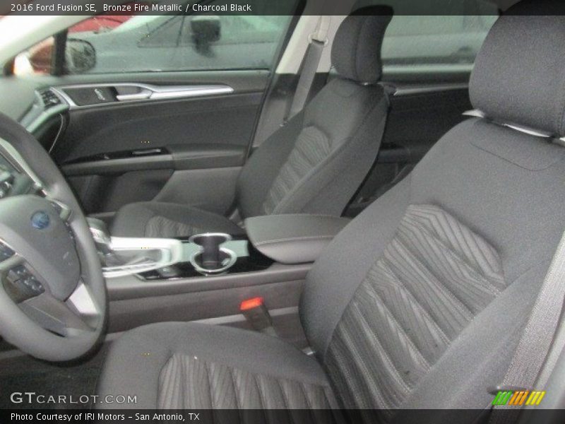 Bronze Fire Metallic / Charcoal Black 2016 Ford Fusion SE