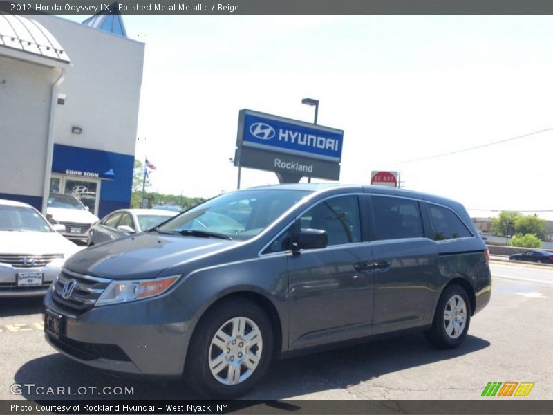 Polished Metal Metallic / Beige 2012 Honda Odyssey LX