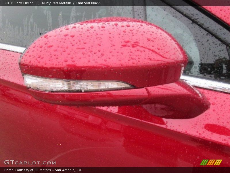 Ruby Red Metallic / Charcoal Black 2016 Ford Fusion SE