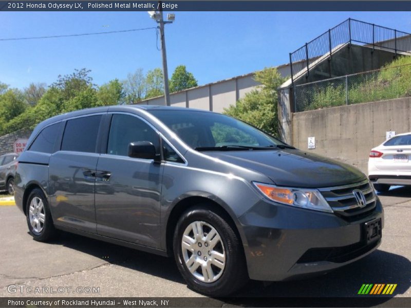 Polished Metal Metallic / Beige 2012 Honda Odyssey LX