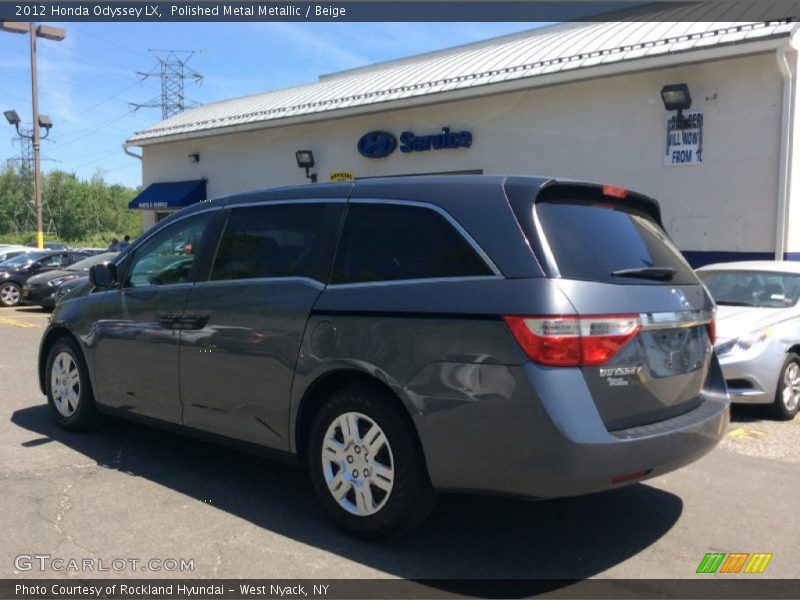 Polished Metal Metallic / Beige 2012 Honda Odyssey LX