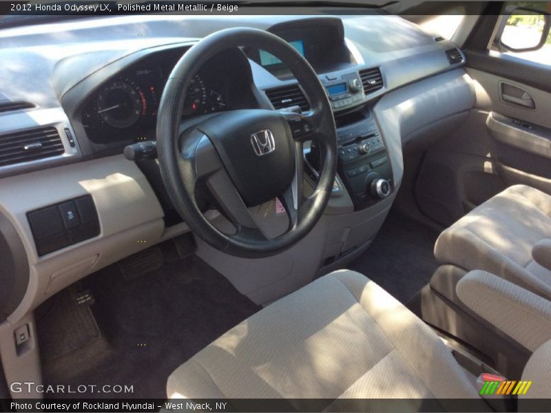 Polished Metal Metallic / Beige 2012 Honda Odyssey LX