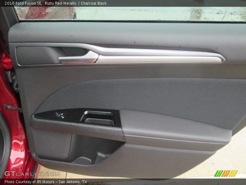Ruby Red Metallic / Charcoal Black 2016 Ford Fusion SE