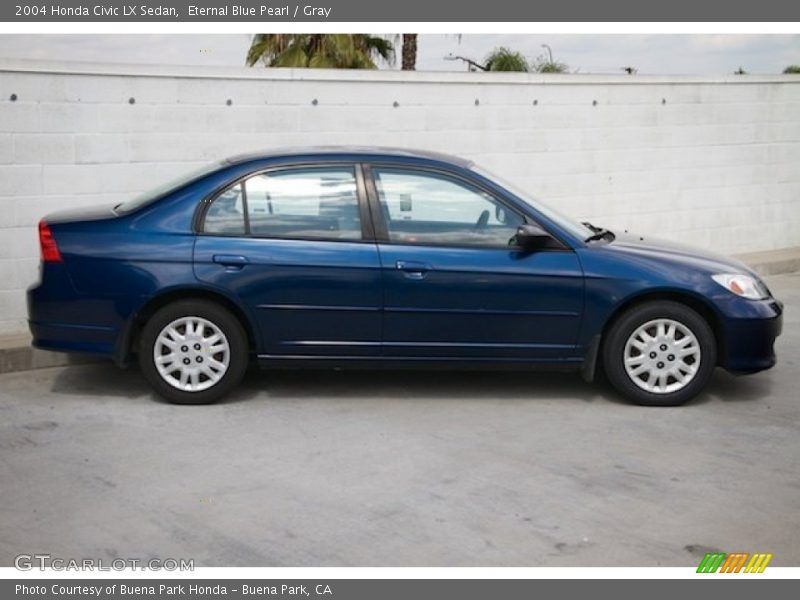 Eternal Blue Pearl / Gray 2004 Honda Civic LX Sedan