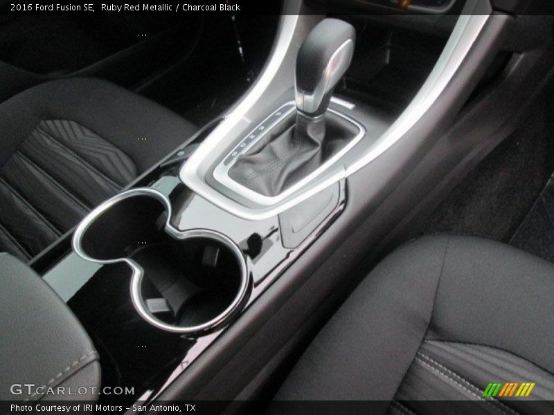 Ruby Red Metallic / Charcoal Black 2016 Ford Fusion SE