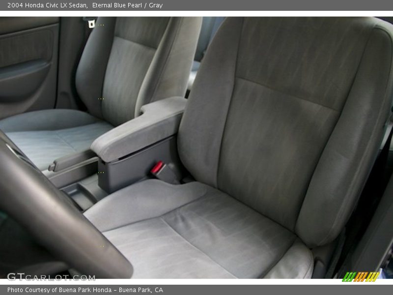 Eternal Blue Pearl / Gray 2004 Honda Civic LX Sedan