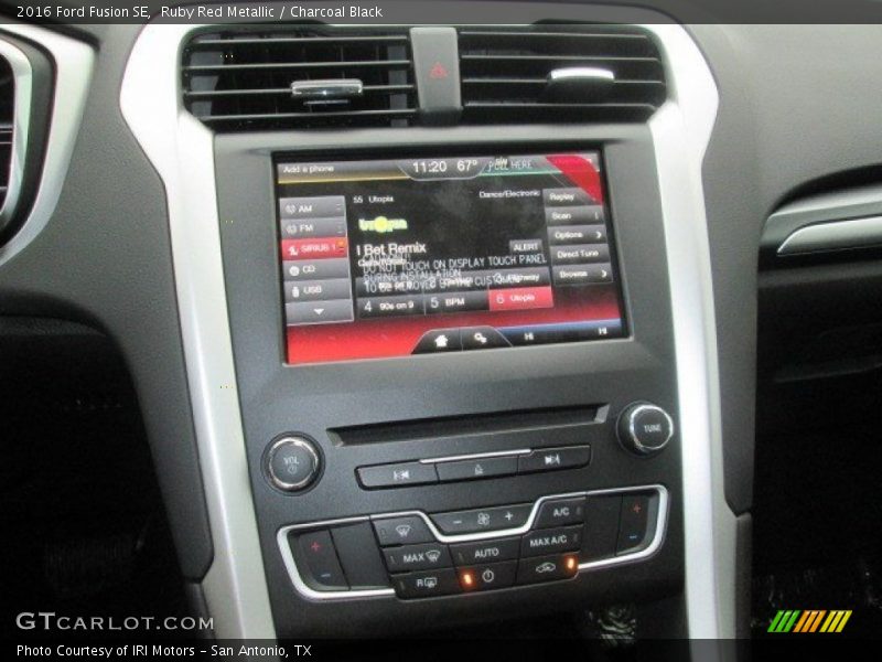 Ruby Red Metallic / Charcoal Black 2016 Ford Fusion SE
