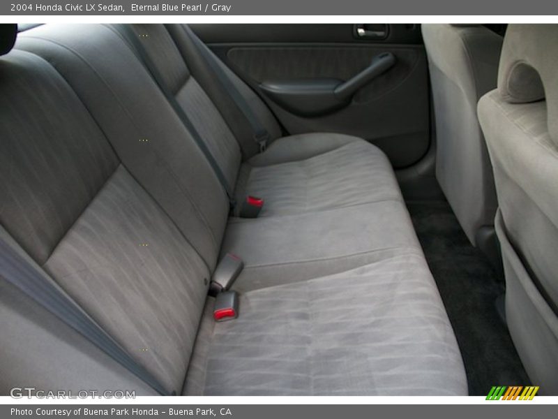 Eternal Blue Pearl / Gray 2004 Honda Civic LX Sedan
