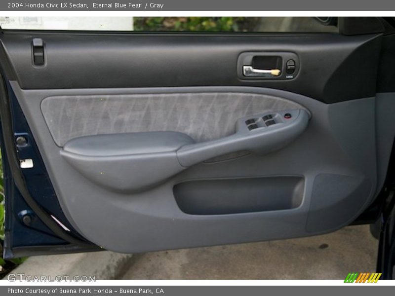 Eternal Blue Pearl / Gray 2004 Honda Civic LX Sedan