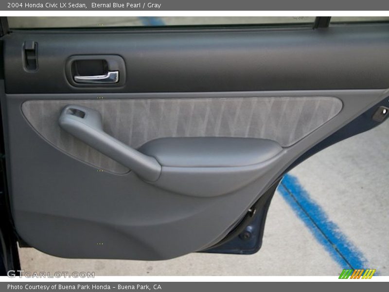 Eternal Blue Pearl / Gray 2004 Honda Civic LX Sedan