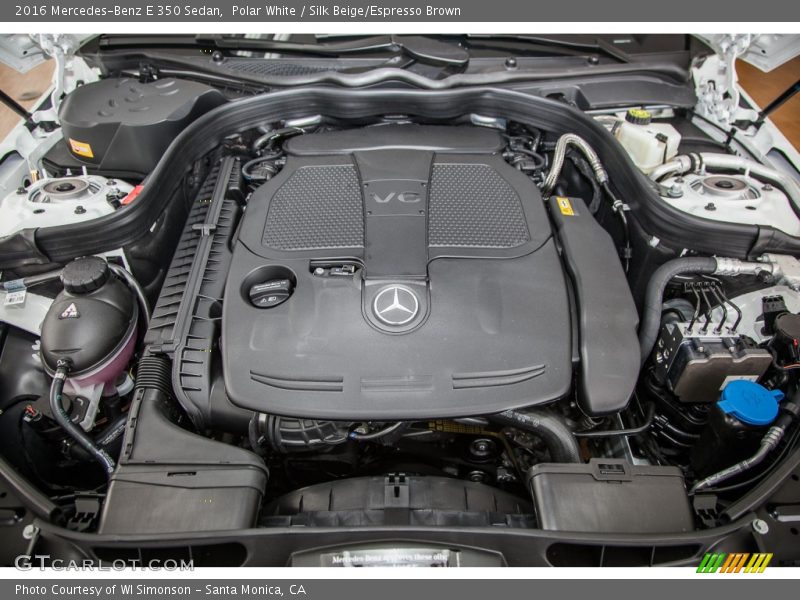 Polar White / Silk Beige/Espresso Brown 2016 Mercedes-Benz E 350 Sedan