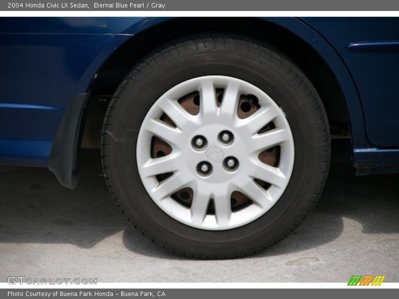Eternal Blue Pearl / Gray 2004 Honda Civic LX Sedan