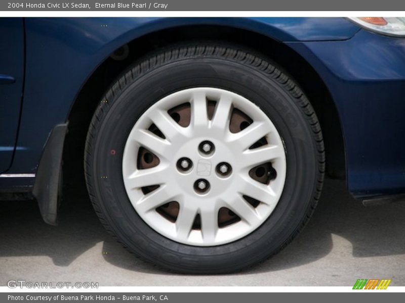Eternal Blue Pearl / Gray 2004 Honda Civic LX Sedan