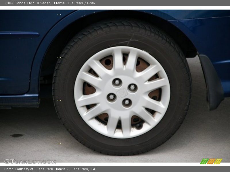Eternal Blue Pearl / Gray 2004 Honda Civic LX Sedan