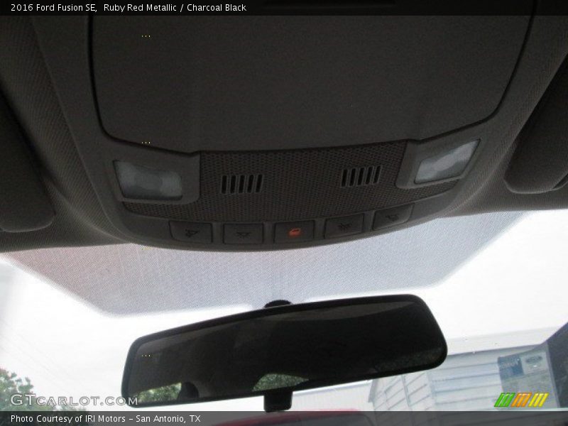 Ruby Red Metallic / Charcoal Black 2016 Ford Fusion SE