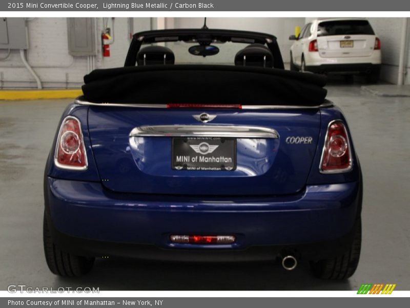 Lightning Blue Metallic / Carbon Black 2015 Mini Convertible Cooper