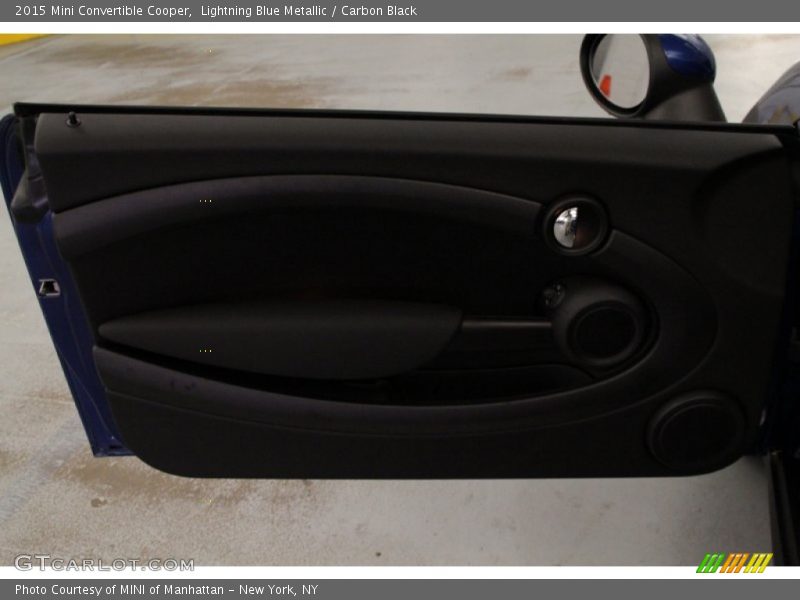 Lightning Blue Metallic / Carbon Black 2015 Mini Convertible Cooper