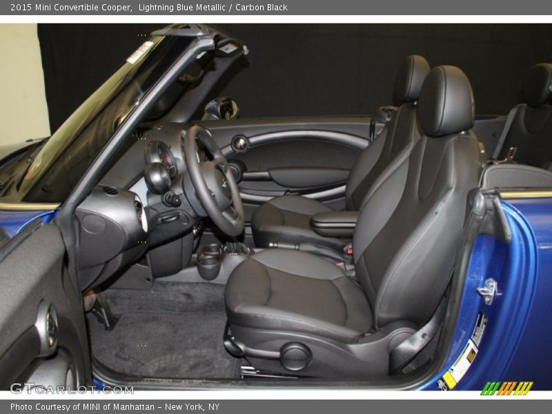 Lightning Blue Metallic / Carbon Black 2015 Mini Convertible Cooper