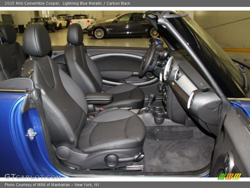 Lightning Blue Metallic / Carbon Black 2015 Mini Convertible Cooper