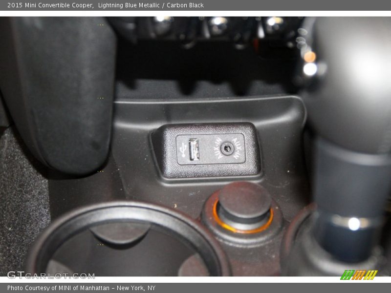 Lightning Blue Metallic / Carbon Black 2015 Mini Convertible Cooper