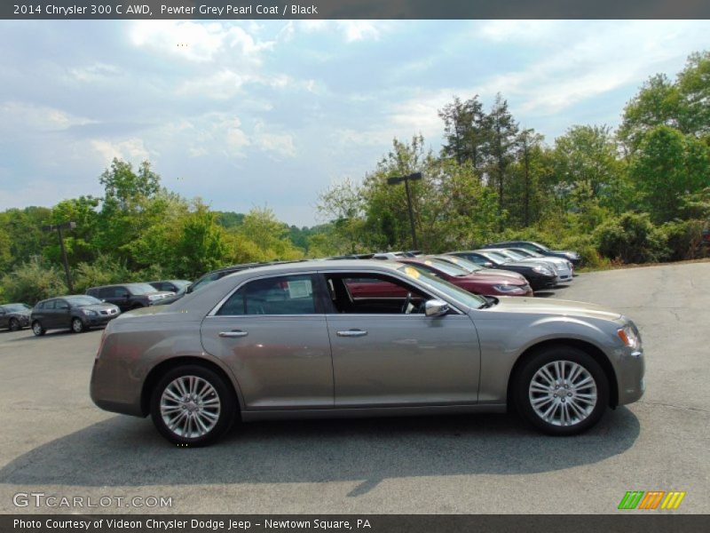 Pewter Grey Pearl Coat / Black 2014 Chrysler 300 C AWD