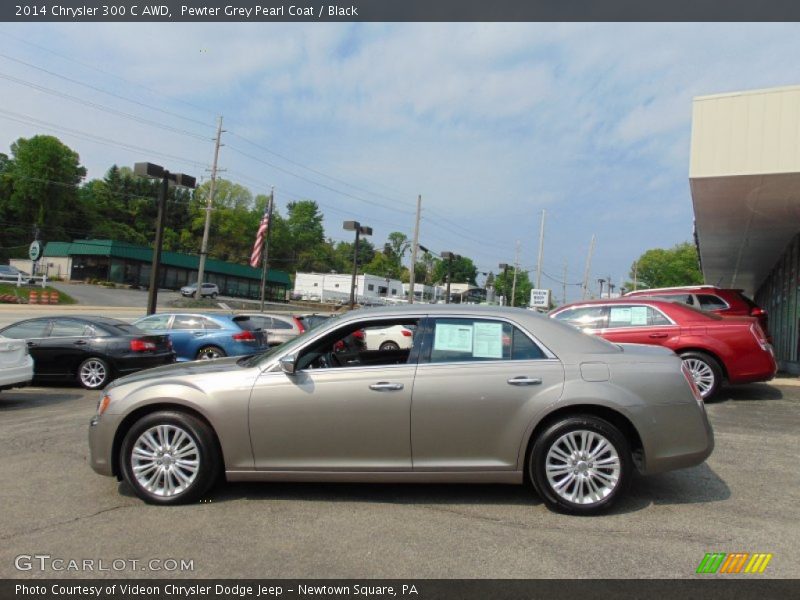 Pewter Grey Pearl Coat / Black 2014 Chrysler 300 C AWD