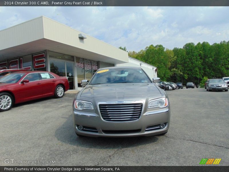 Pewter Grey Pearl Coat / Black 2014 Chrysler 300 C AWD